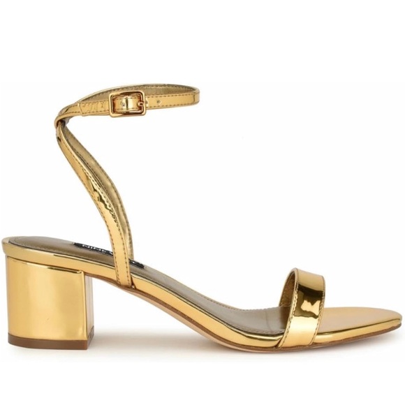 Nine West Shoes - NIB Nine West Allora 3 Ankle Strap Heeled Sandal Bronze Size 7.5